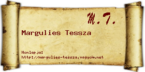 Margulies Tessza névjegykártya